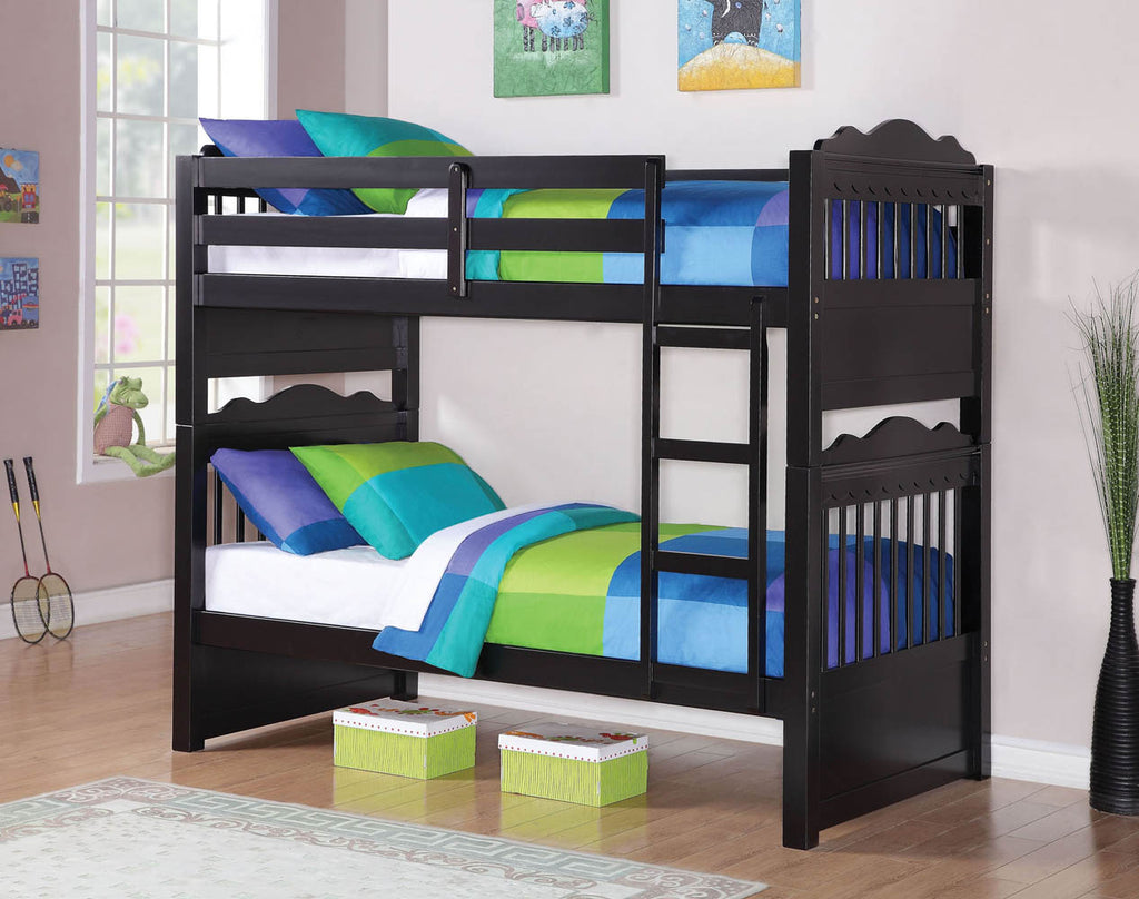 Twin/ Twin Solid Wood Bunk Bed Frame