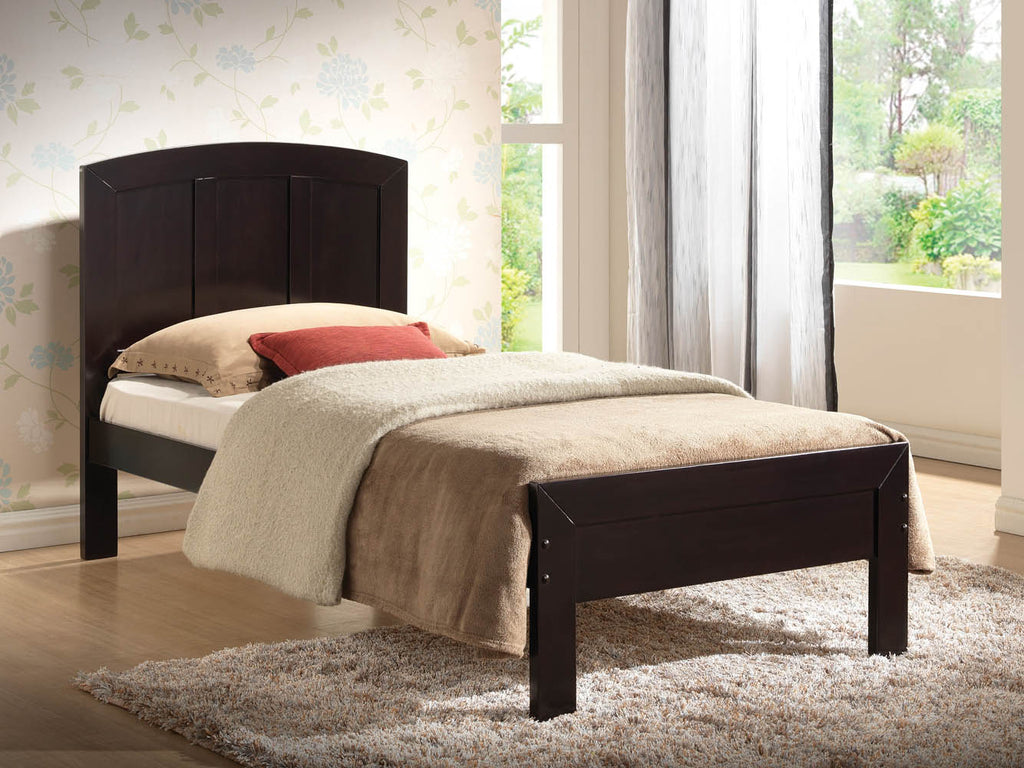 Espresso Finish Twin Bed Frame