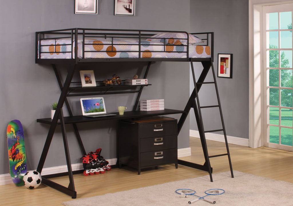 Twin Metal Loft Bed