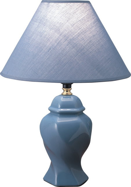 Traditional Blue Finish Table Lamp