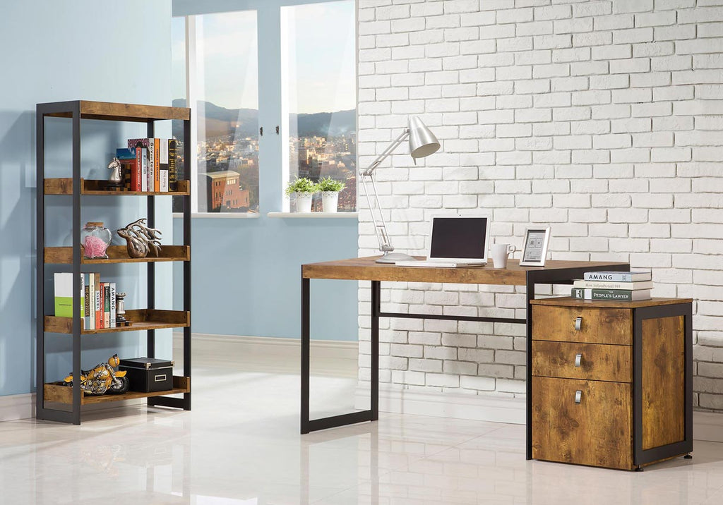 Wood and Metal Antique Desk