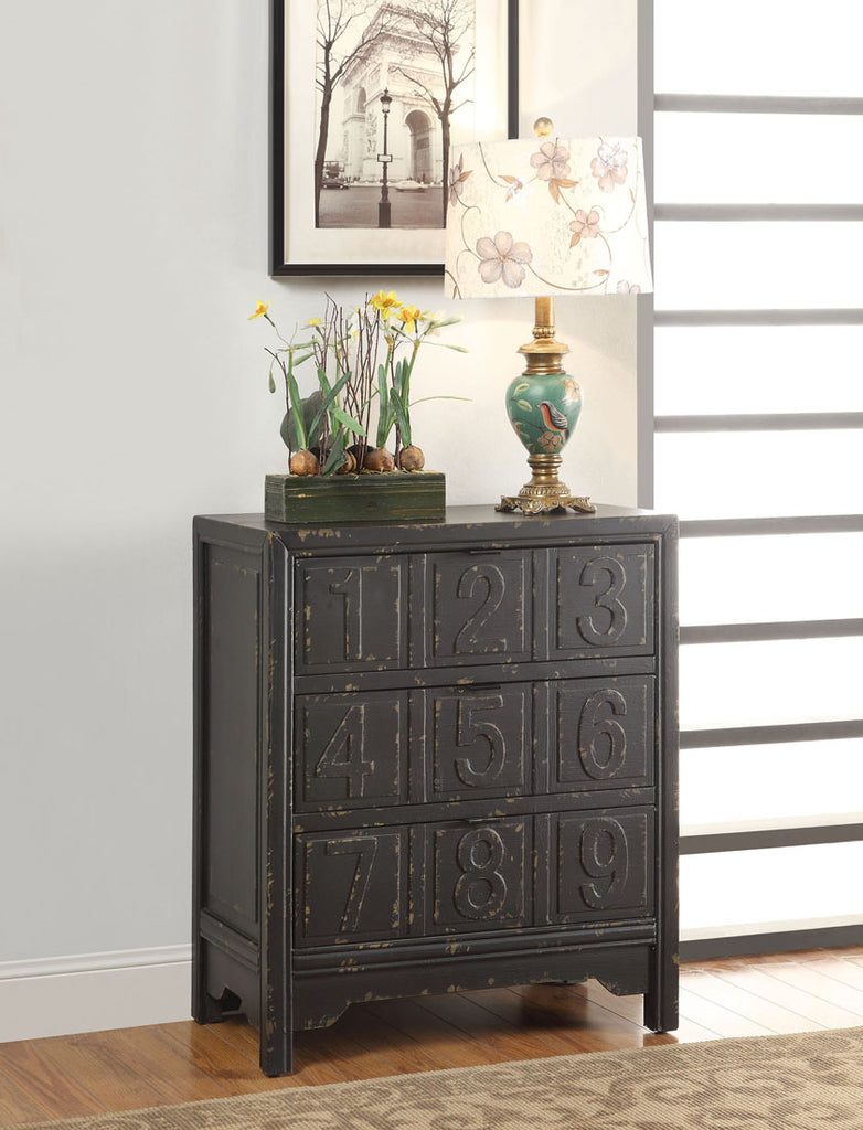 Antique Black Console Table