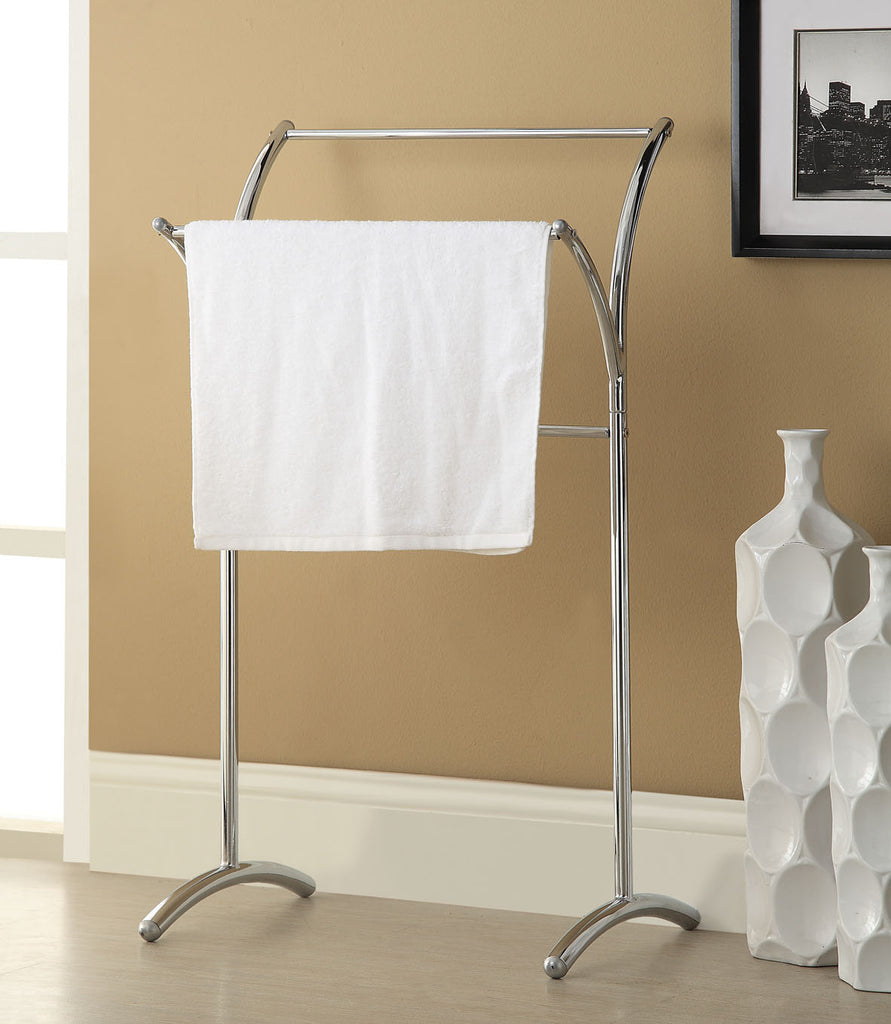 Chrome Finish Towel Rack