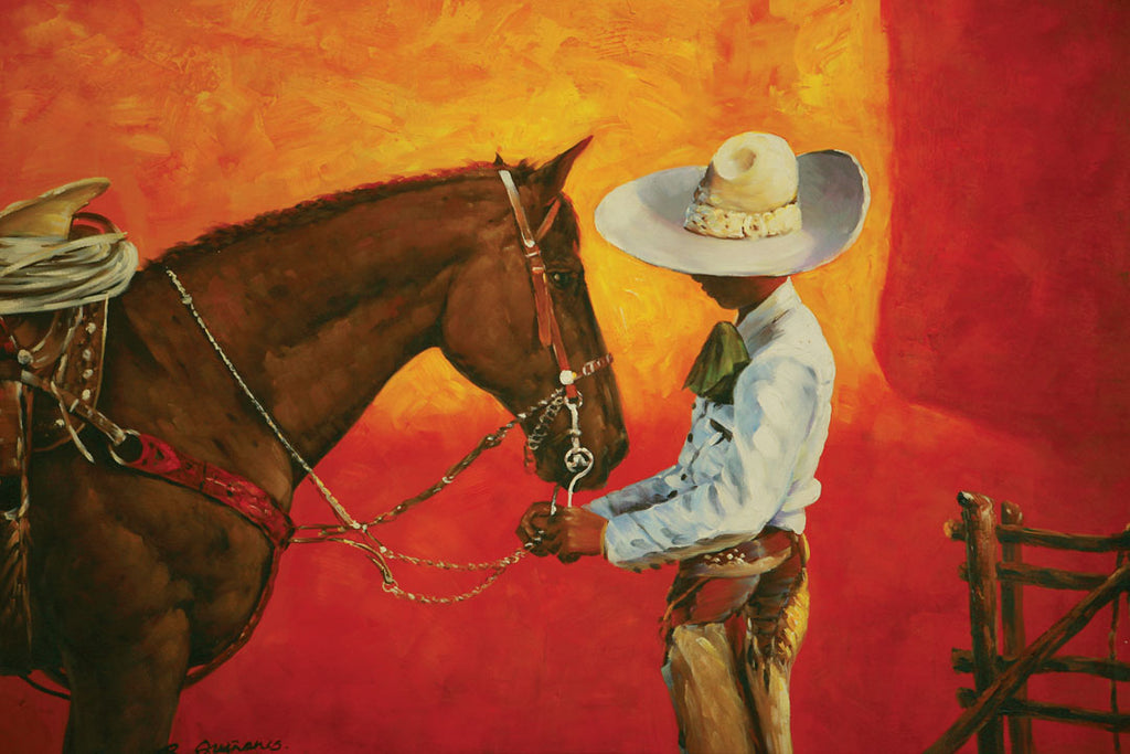 Charro with Horse Painting