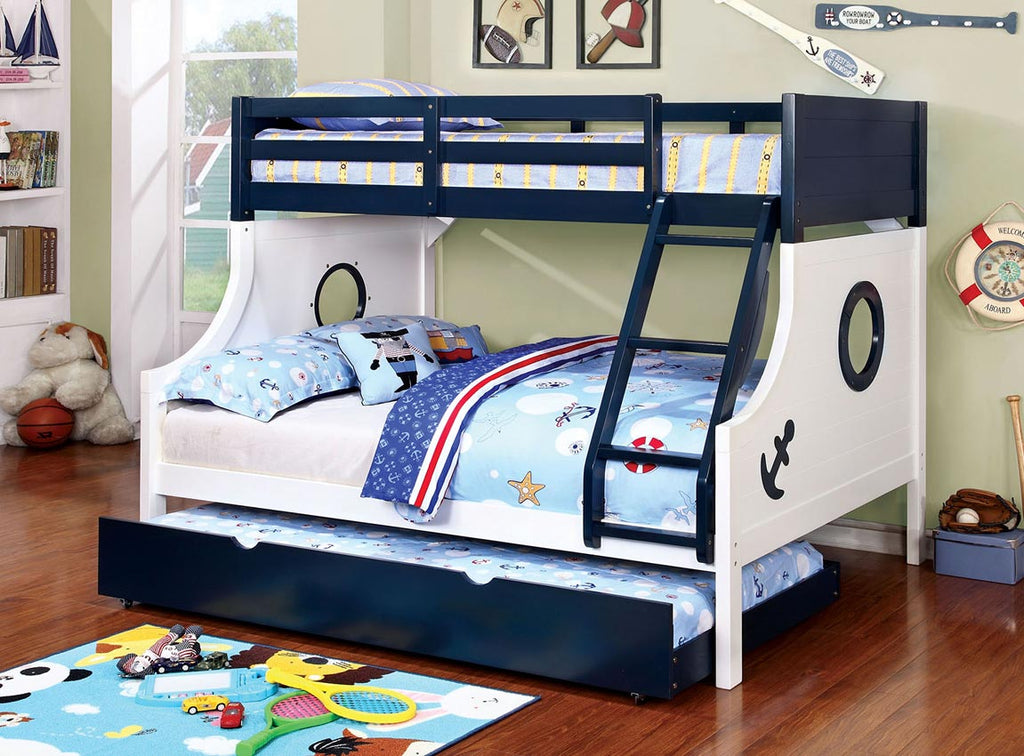 Nautical Twin/ Full Bunk Bed
