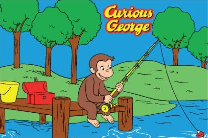 Curious George Fishing Rug