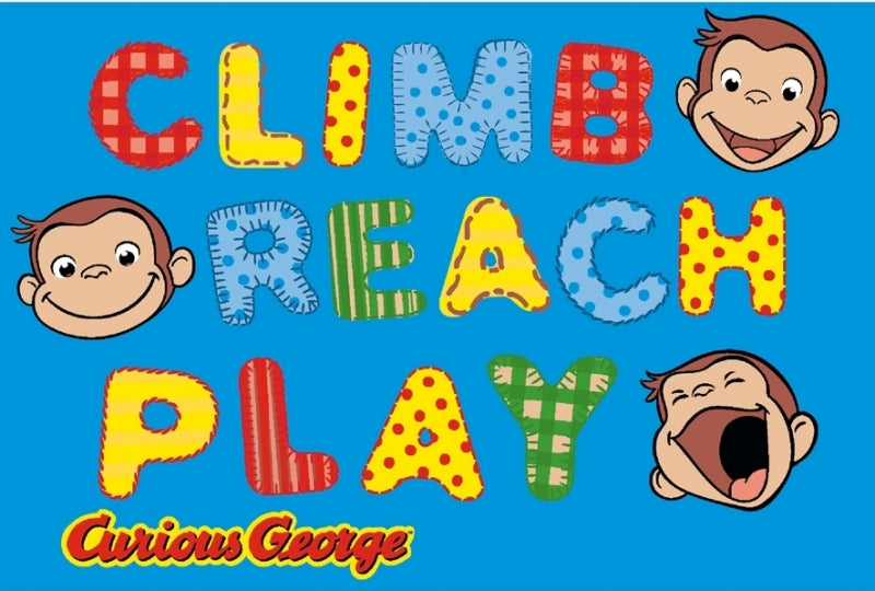 Curious George Climb, Reach, Play Rug