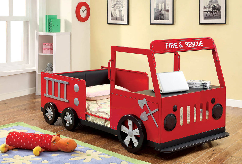 Fire and Rescue Truck Twin Bed