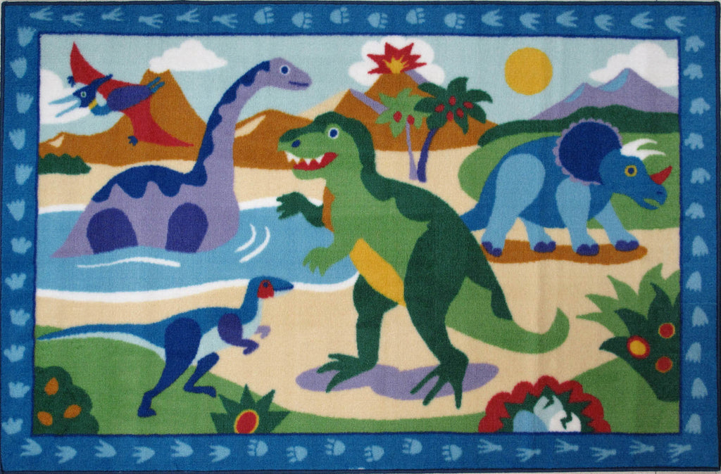 Dinosaur Land Rug