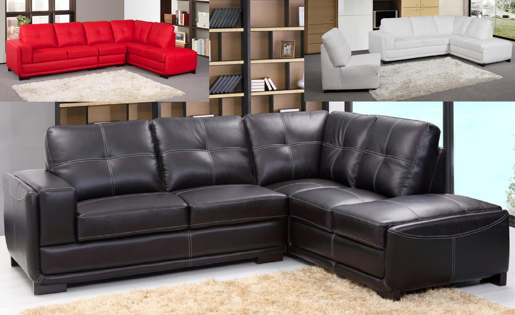 Leather Sectional Sofa Set