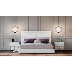 Modrest Nicla Italian Modern White Bed